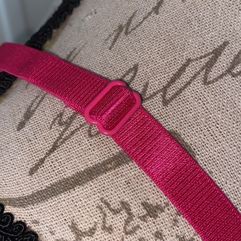 Cacique hot pink black lace babydoll chemise - Picture 7 of 12